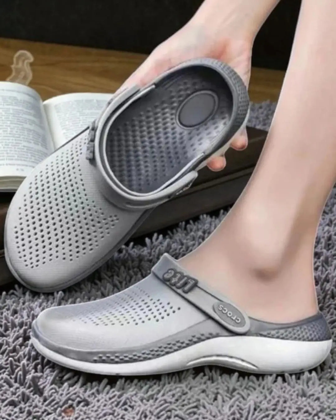 Crocs LiteRide 360 Clog Grey Girls Womens D-1900 Main image