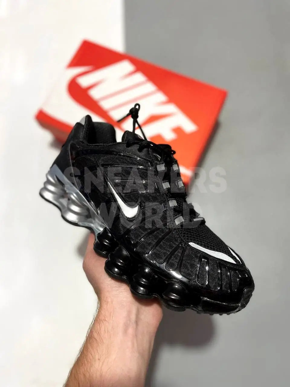 Nike Shox Airmax TL BLACK METALLIC SILVER Main image