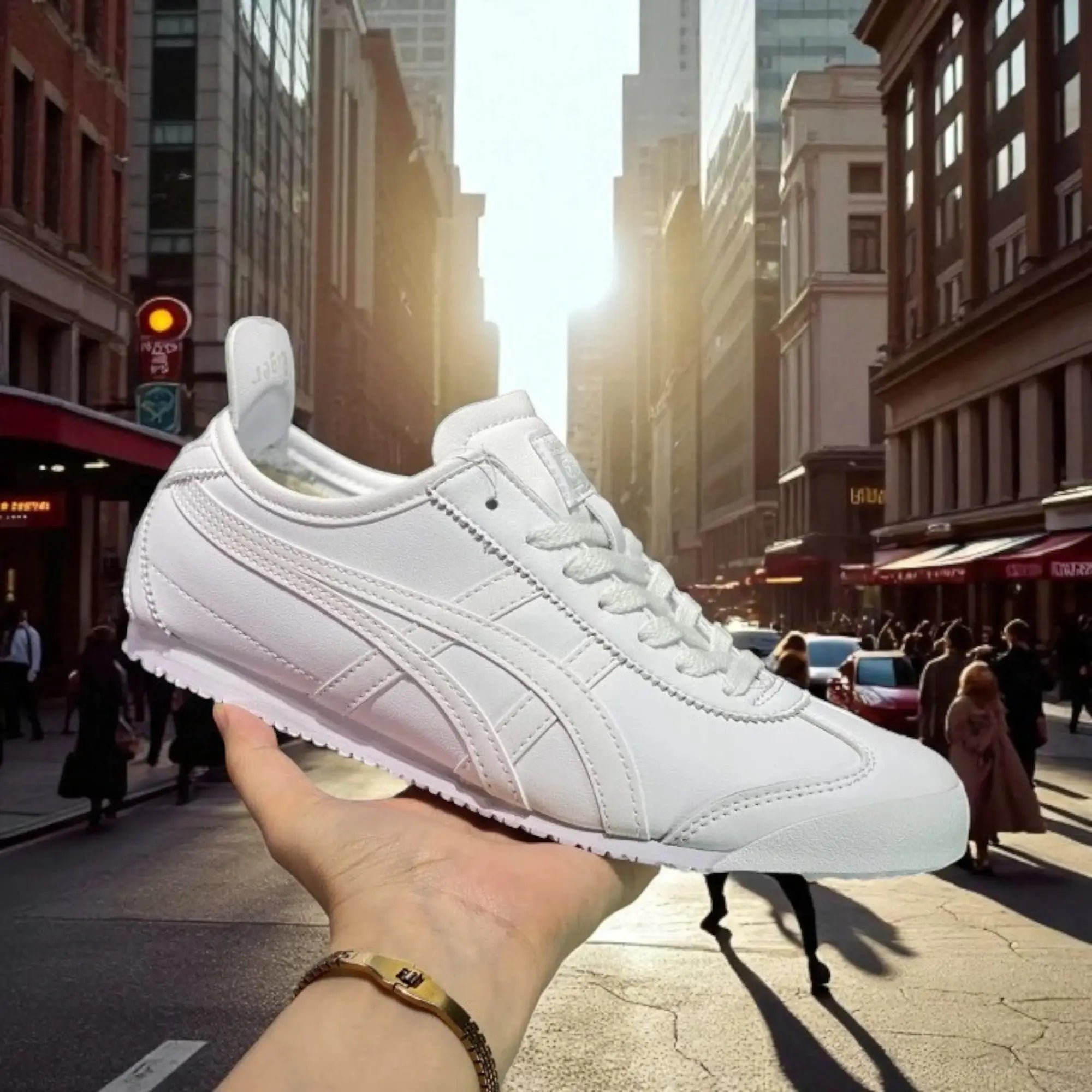 Onitsuka Tiger Mexico 66 Full White  Mens 7A Sneakers D-1908 Secondary image