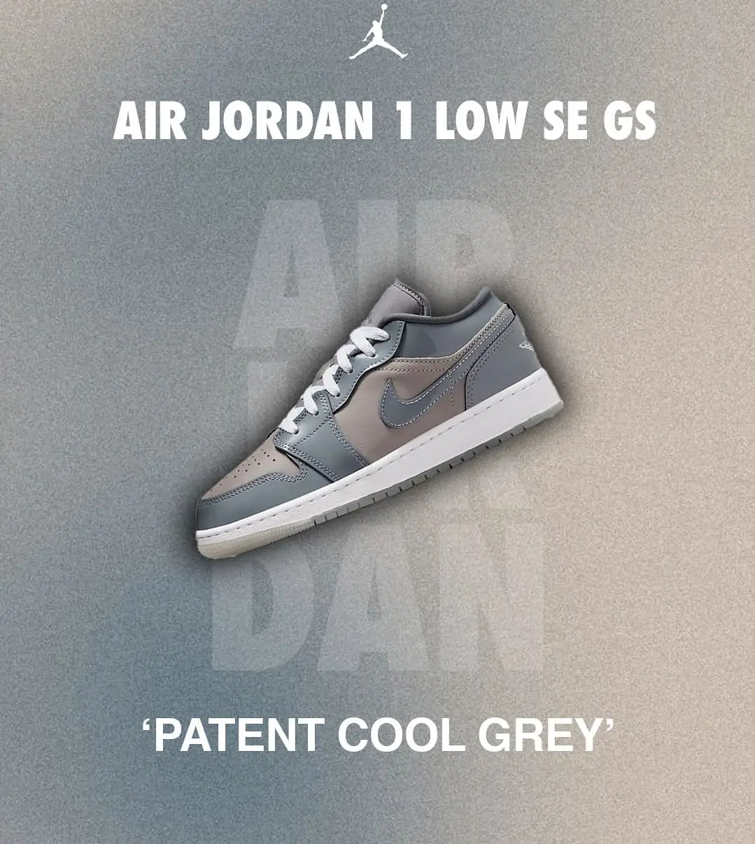 Nike Air Jordan 1 Low SE MEDIUM GREY COOL GREY WHITE
