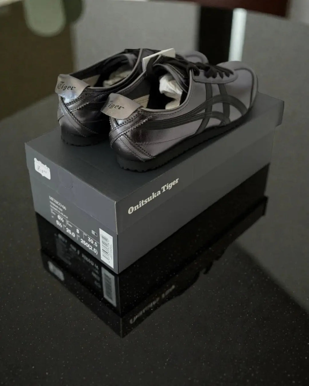Onitsuka Tiger MEXICO 66 GUN METAL BLACK Sneakers 7A Premium Mens D-2086