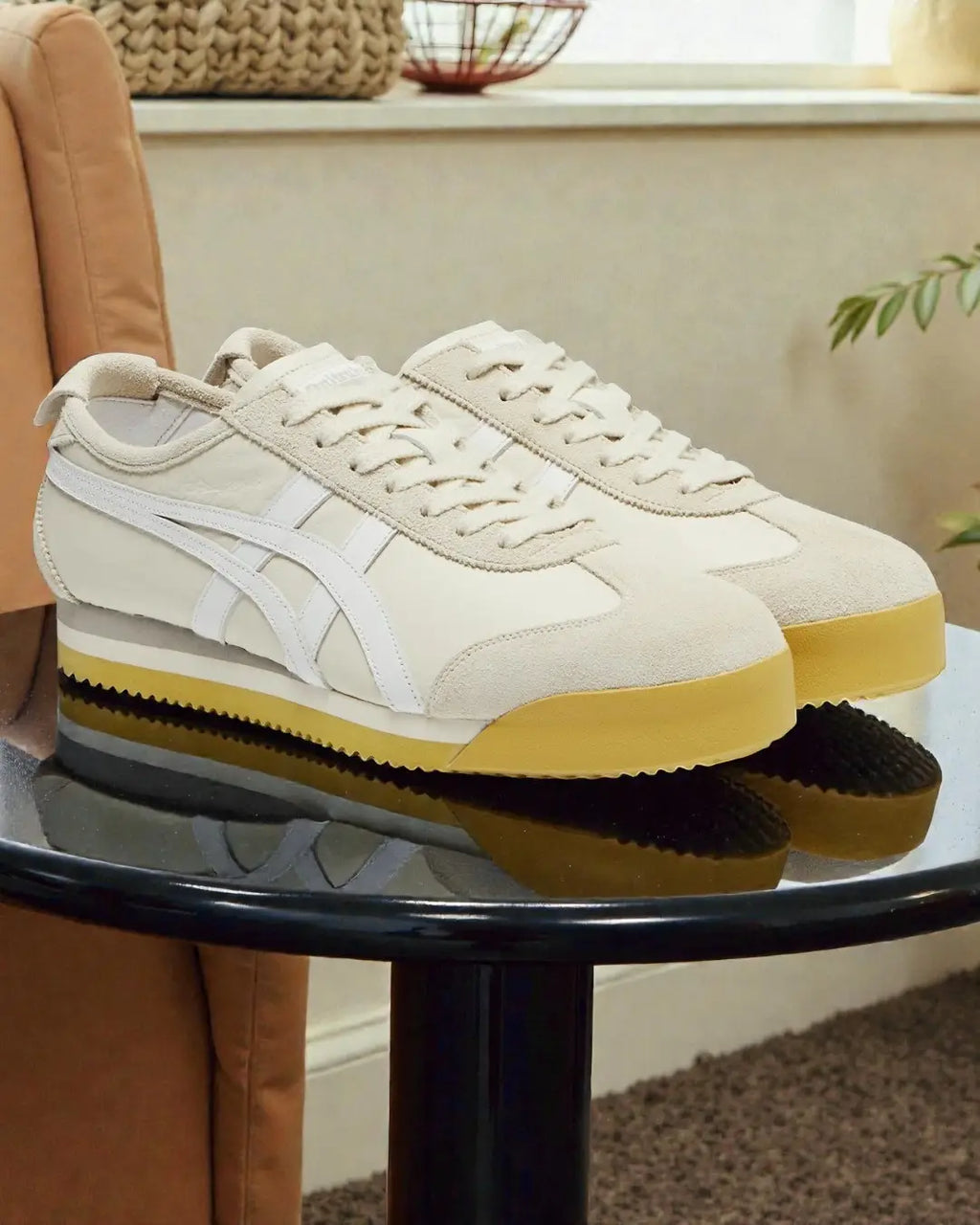 Onitsuka Tiger Mexico 66 PF Cream White 7A Premium Mens Sneakers D-2085