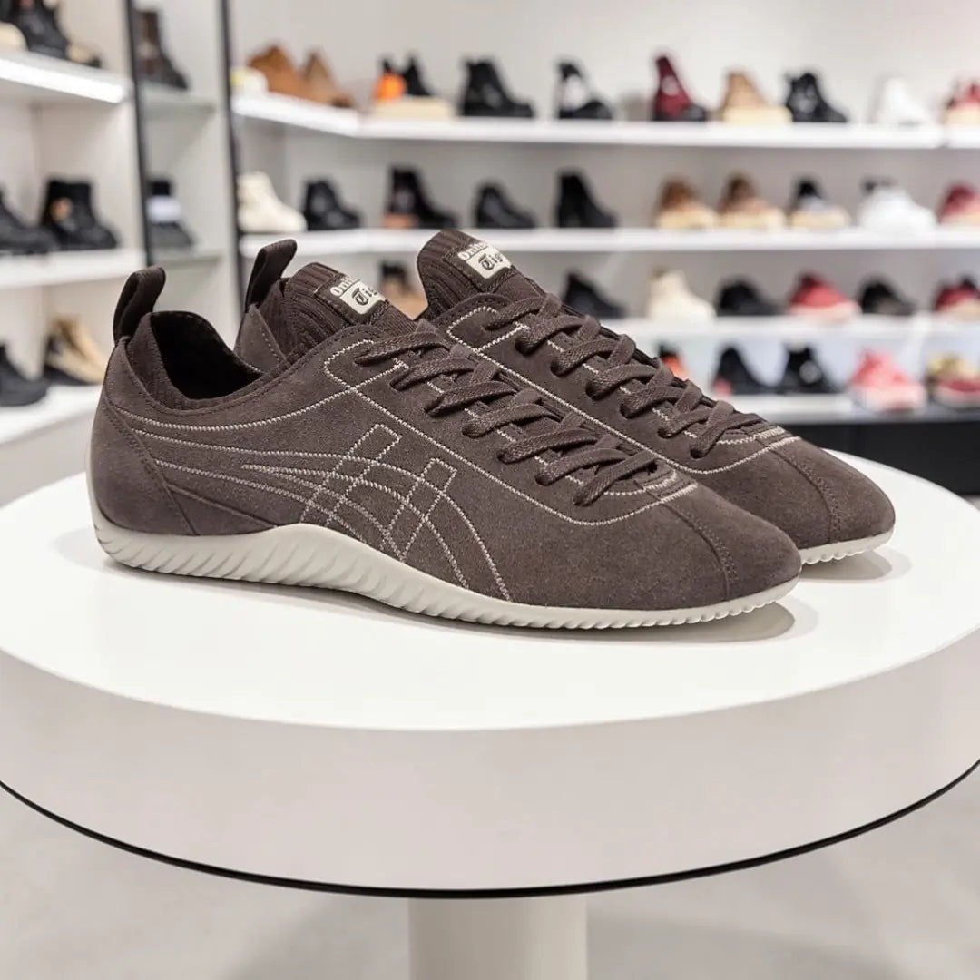 Onitsuka Tiger Sclaw Low Licorice Brown  Mens 7A Premium Sneakers (D-2027)