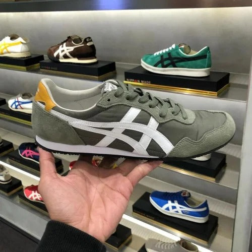 Onitsuka Tiger Serrano Green White Yellow Sneakers For Mens Main image