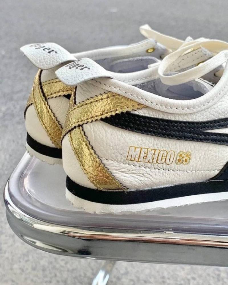 Onitsuka Tiger Mexico 66 Cream Black Gold 1st Leather Quality Sneakers Main image