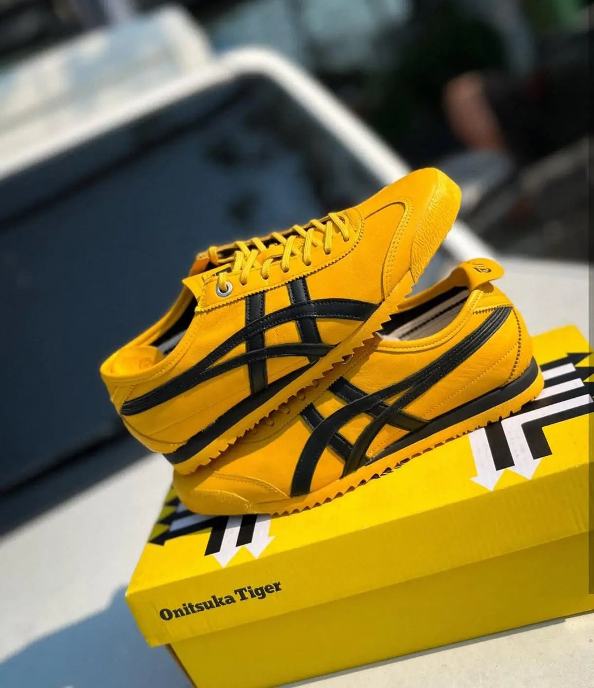 Onitsuk_a Tiger Mexico 66 SD Yellow Black  7A Premium Sneakers D-2033 Main image