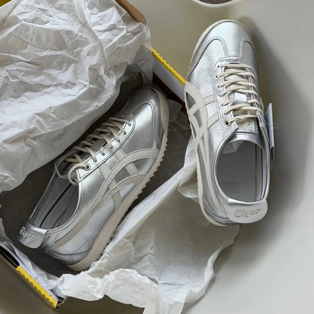 Onitsuk_a Tiger Mexico 66 SD Pure Silver Cream  7A Premium Sneakers D-2077
