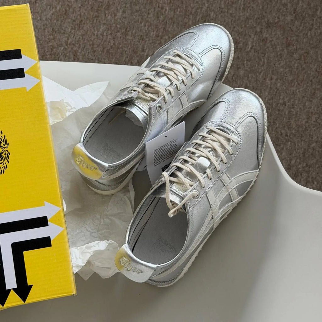 Onitsuk_a Tiger Mexico 66 SD Pure Silver Cream  7A Premium Sneakers D-2077