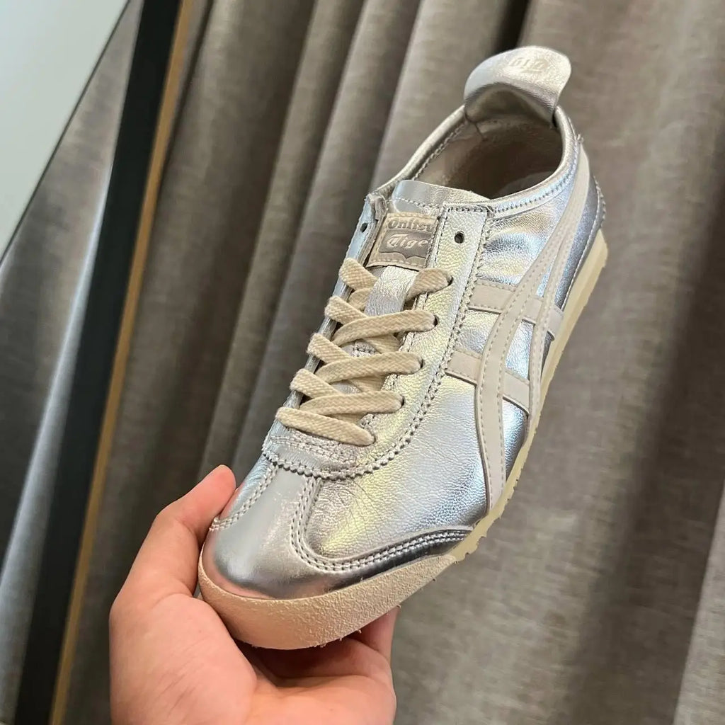 Onitsuk_a Tiger Mexico 66 Silver White Girls Premium Copy D-2075