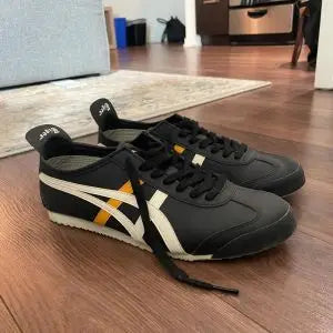 Onitsuk_a Tiger Mexico 66 BlackWhiteYellow  Mens First Copy Sneakers D-1932
