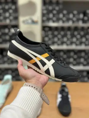 Onitsuk_a Tiger Mexico 66 BlackWhiteYellow  Mens First Copy Sneakers D-1932 Secondary image