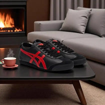 Onitsuk_a Tiger Mexico 66 Black Classic Red  Mens First Copy Sneakers D-1946