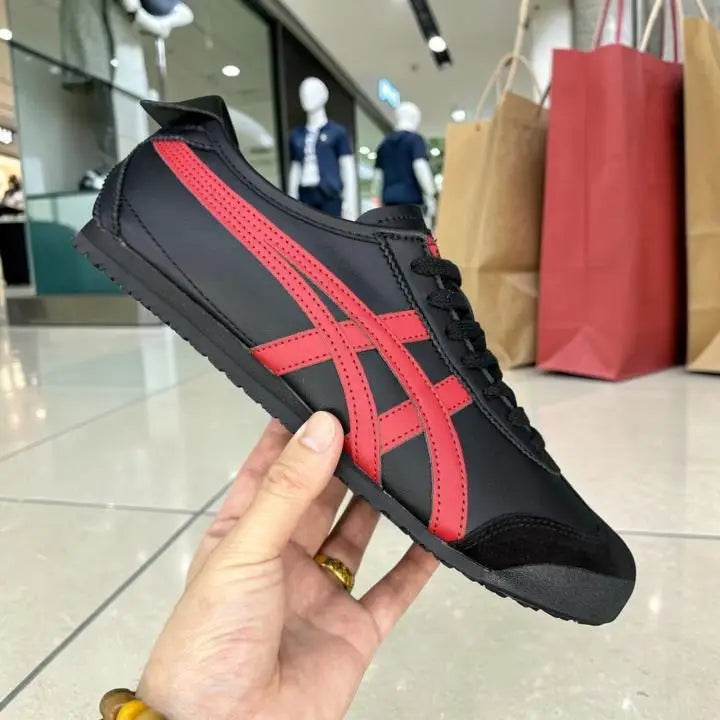 Onitsuk_a Tiger Mexico 66 Black Classic Red  Mens First Copy Sneakers D-1946 Main image