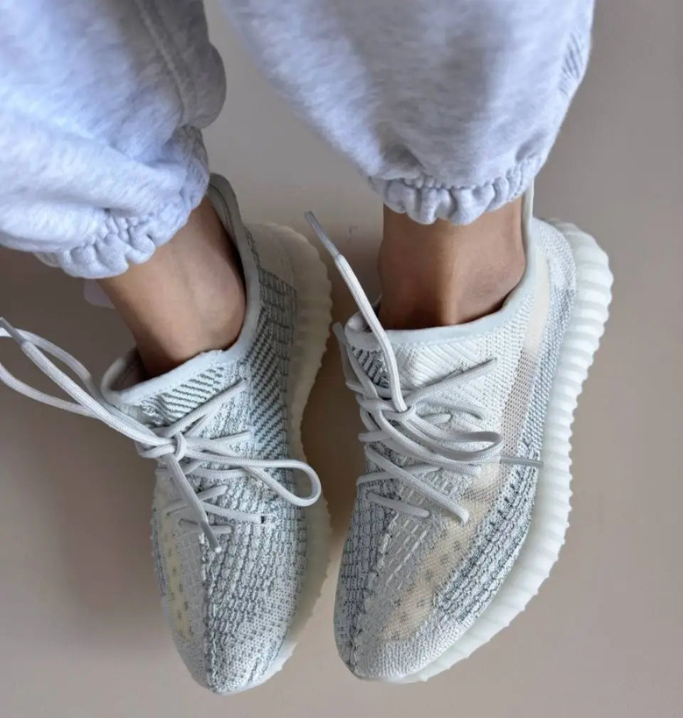 Adida_s Yeezy 350 V2 Cloud White Reflective For Girls  Semi UA Quality  Full Accessories (D-2054) Main image