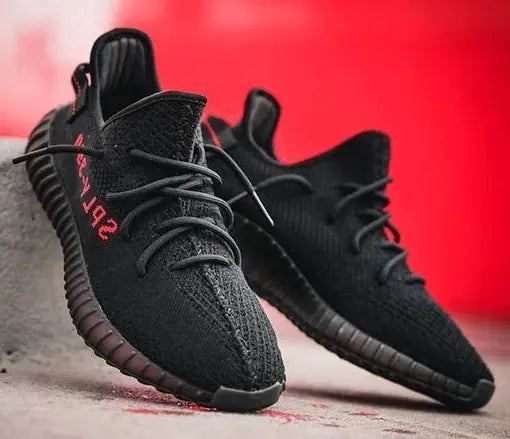 Adidas Yeezy 350 V2 Bred Black Red for Girls  Semi-UA 7A Quality D-2024 Main image
