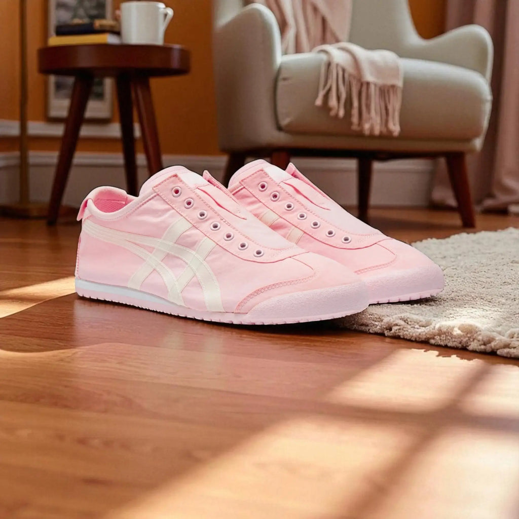 Onitsuk_a Tiger Mexico 66 Slip On - PinkWhite  Girls Premium First Copy D-1950