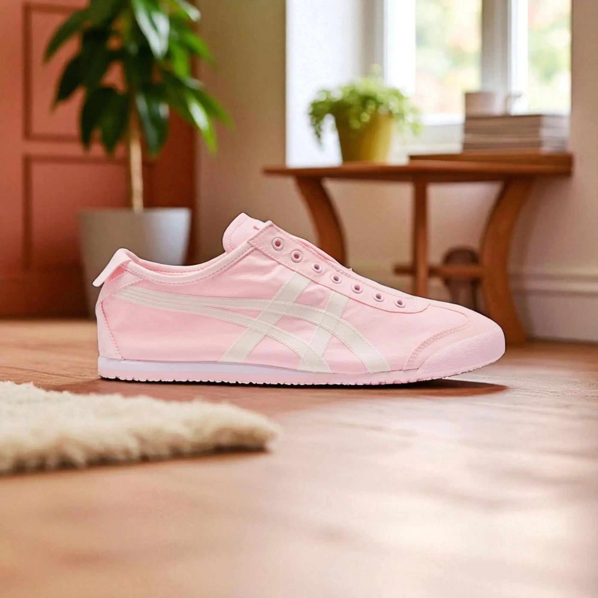 Onitsuk_a Tiger Mexico 66 Slip On - PinkWhite  Girls Premium First Copy D-1950 Main image