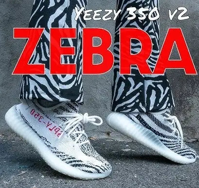 Adidas Yeezy 350 V2 Zebra Girls Semi UA 7A Quality  Full Accessories D-2025 Main image