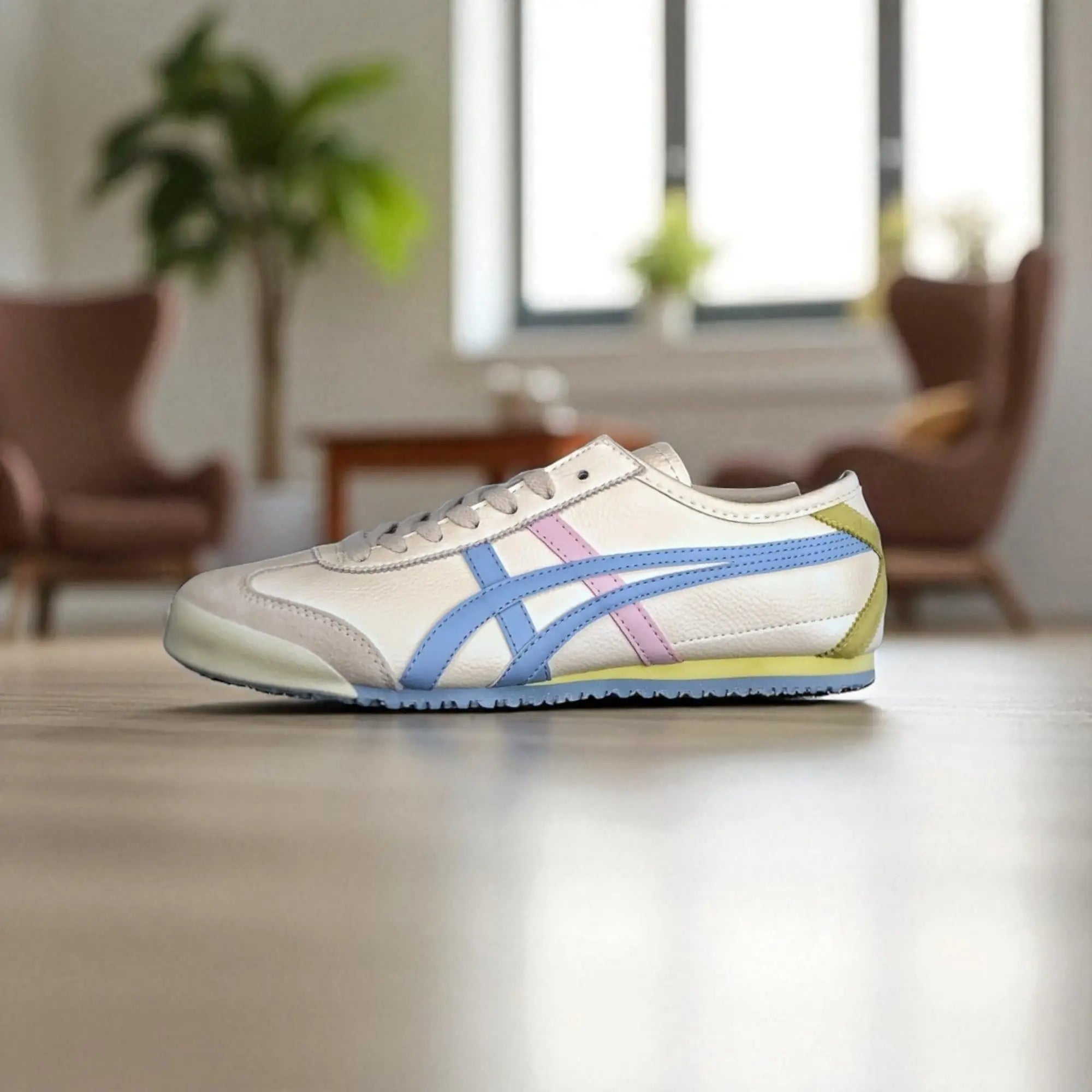 Onitsuk_a Tiger Mexico 66 WhiteBluePink  Girls Premium First Copy Sneakers D-1953 Main image