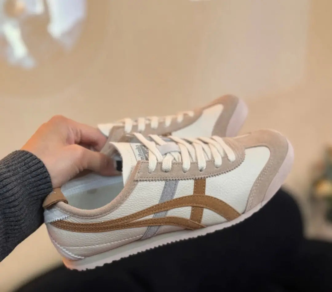 Onitsuka Tiger Mexico 66 Cream Khaki Carbon  7A Premium Sneakers India D-2055 Main image