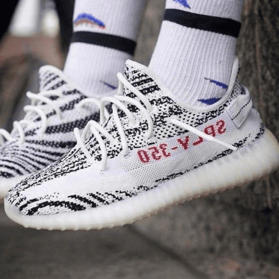 Adidas Yeezy Sply 350 V2 Zebra Semi UA Quality With Full Accessories For Mens Main image