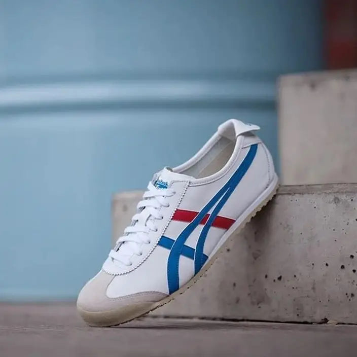 Onitsuk_a Tiger Mexico 66 WhiteBlueRed  Girls Premium First Copy Sneakers D-1956