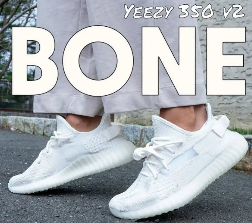 Adidas Yeezy 350 V2 Bone Girls  Semi UA 7A Quality  Full Kit Accessories (D-2061) Main image