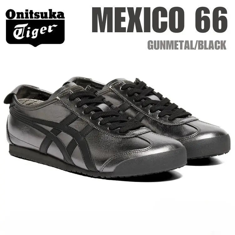 Onitsuka Tiger Mexico 66 Gunmetal Black 7A Premium Sneakers D-2066