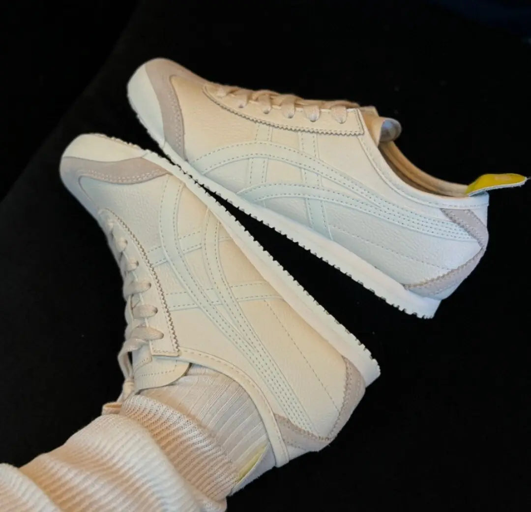 Onitsuka Tiger Mexico 66 Beige  Light Yellow  Sage  7A Premium Sneakers (D-2069)