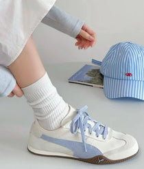 Pum_a Bella UT Canvas White Blue for Girls  7A Premium Quality D-1972