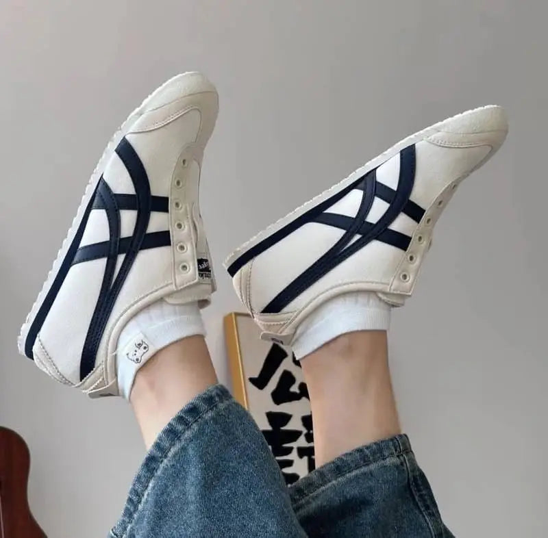 Onitsuk_a Tiger Mexico 66 Slip-On - Birch Midnight Blue Girls First Copy D-1869 Secondary image