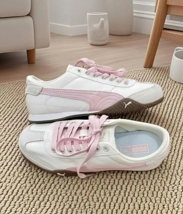 Pum_a Bella UT Canvas White Pink for Girls  7A Premium Quality D-1973 Main image
