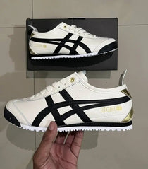 Onitsuk_a Tiger Mexico 66 Cream Black Gold Girls Womens First Copy D-1863