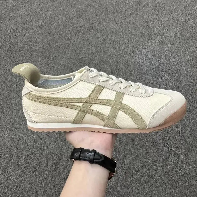 Onitsuk_a Tiger Mexico 66  White Beige Girls Premium First Copy D-1861