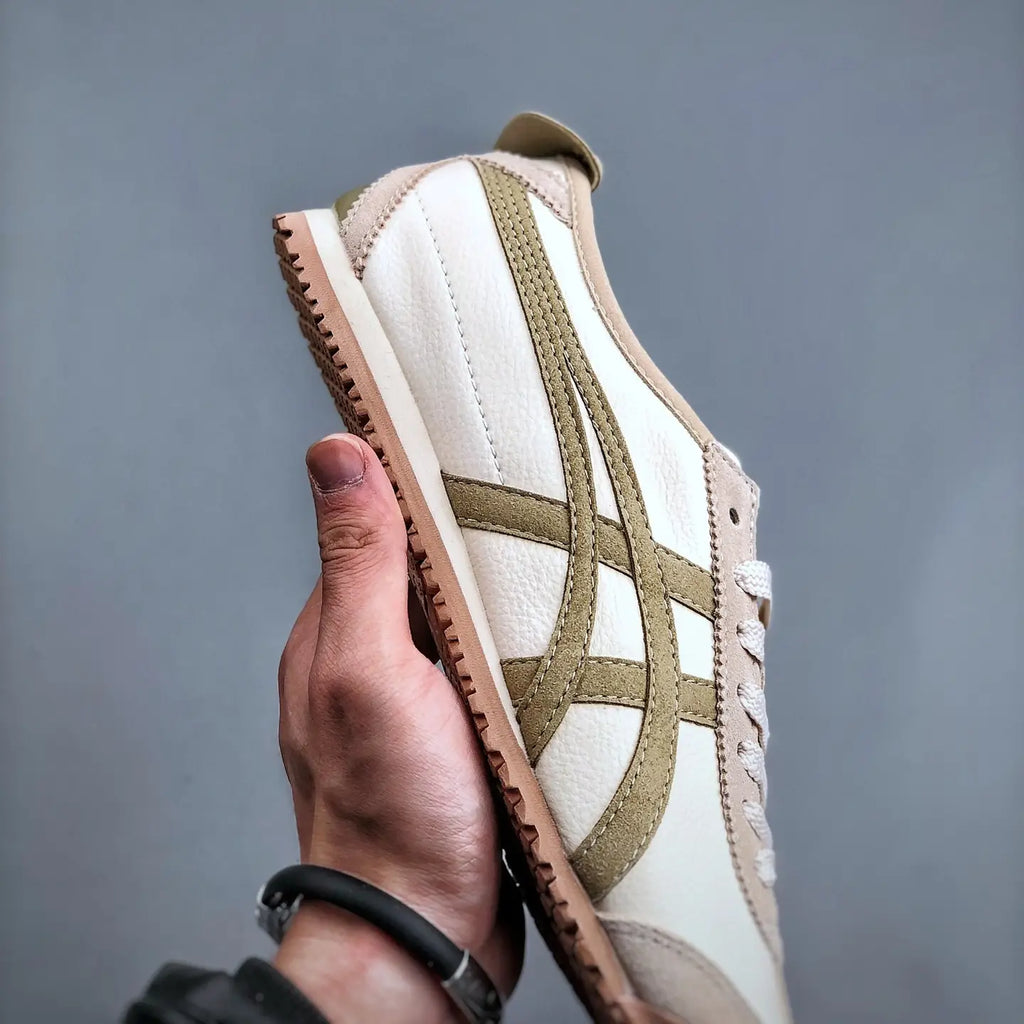 Onitsuk_a Tiger Mexico 66  White Beige Girls Premium First Copy D-1861