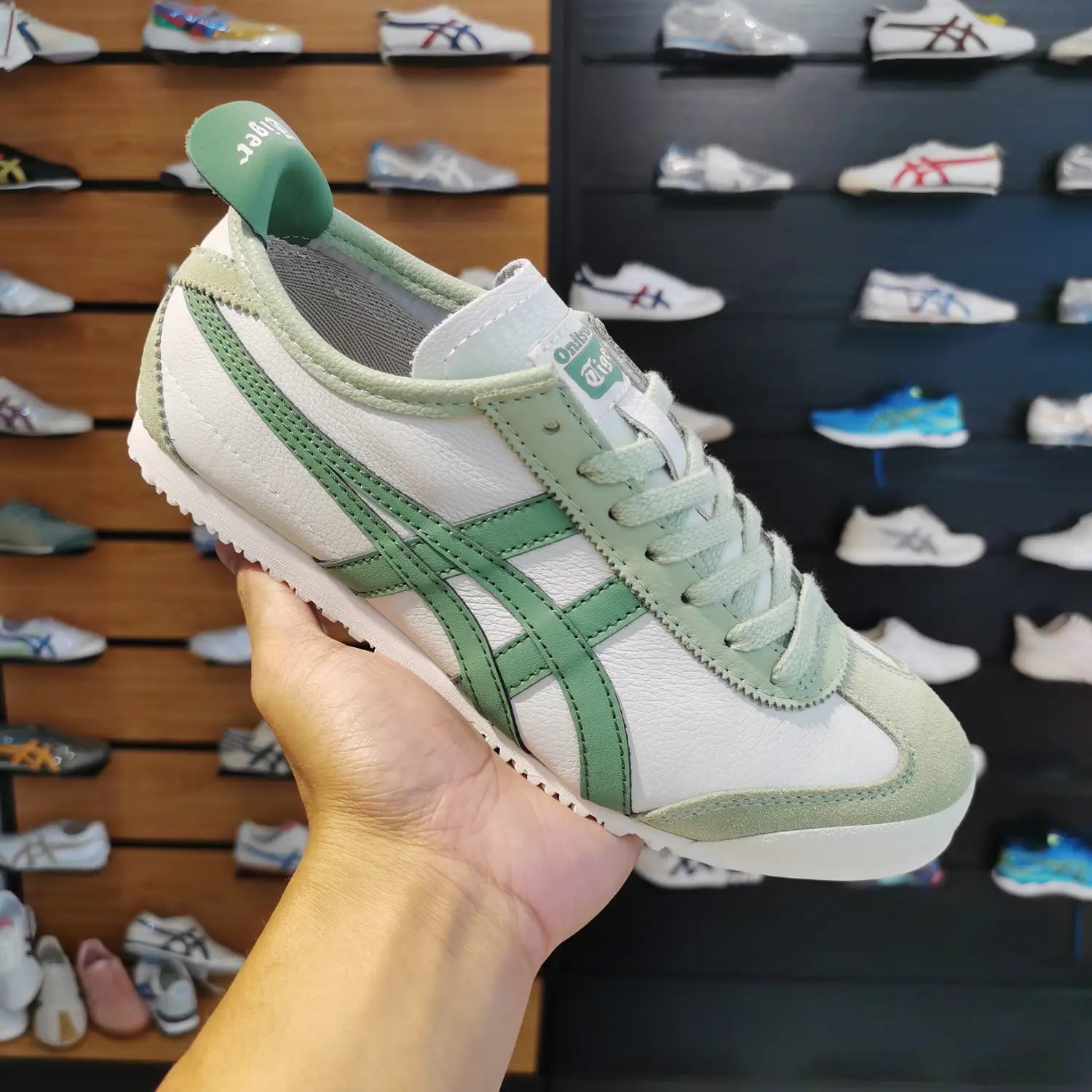 Onitsuka Tiger Mexico 66 Airy Green  Girls 7A Premium First Copy D-1857 Main image