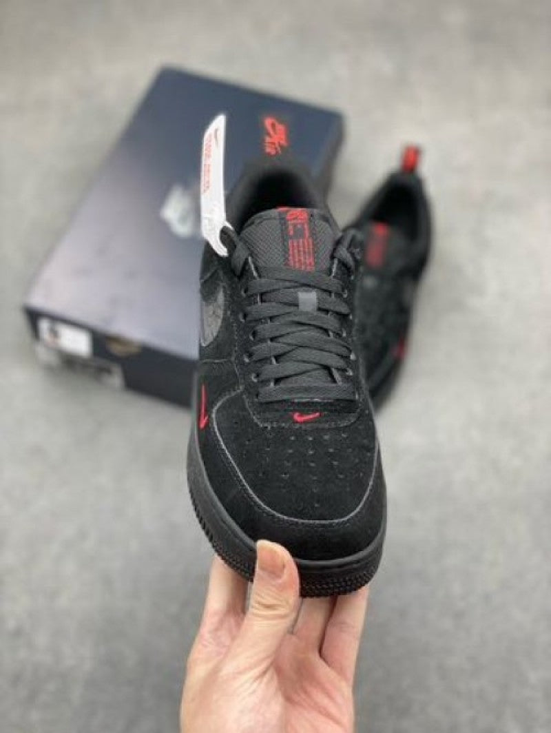Nike Airforce 1 LOW MULTI SWOOSH BLACK CRIMSON Main image
