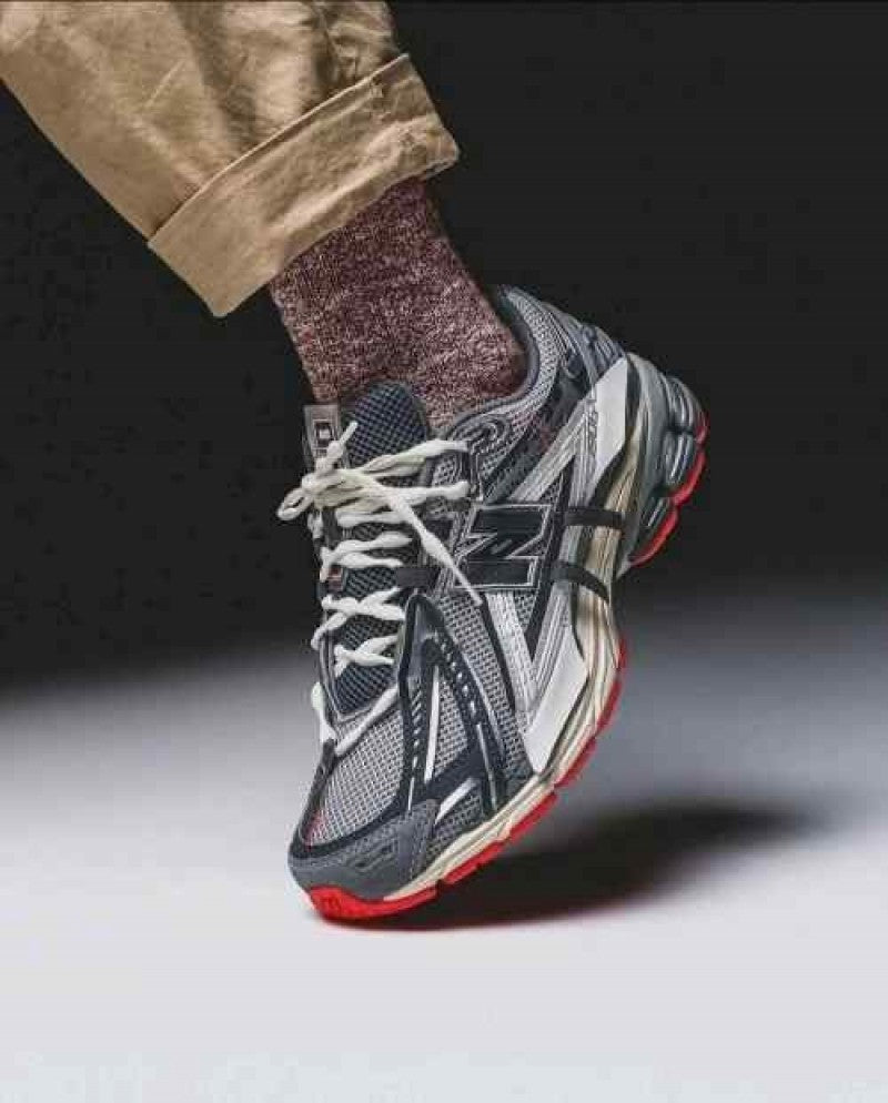 New Balance 1906A Slate Grey Raincloud Drift Red