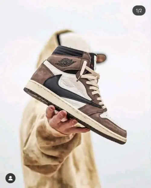 Nike Air Jordan Retro 1 High OG Travis Scott DARK MOCHA (Semi UA)