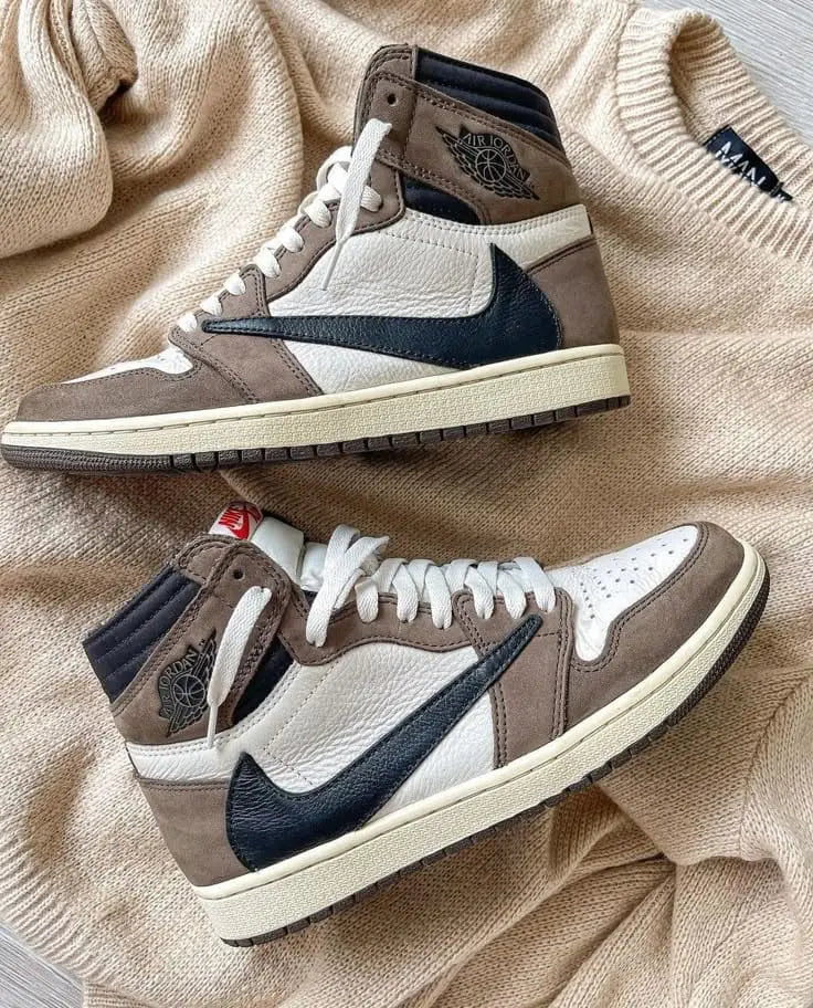 Nike Air Jordan Retro 1 High OG Travis Scott DARK MOCHA (Semi UA) Main image