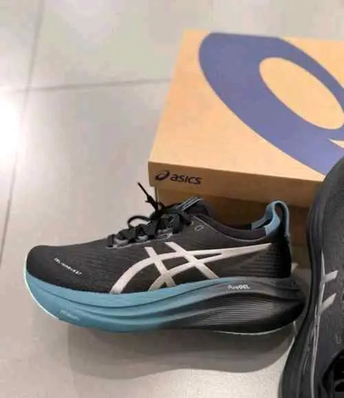 Asics Gel Nimbus 27 BLACK GREEN Secondary image
