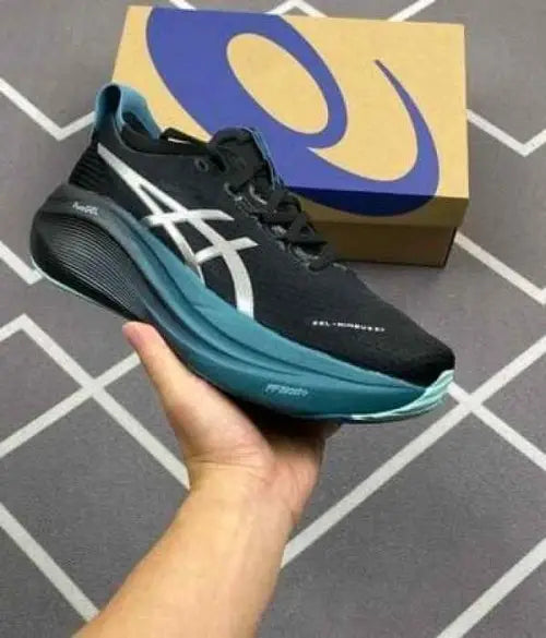 Asics Gel Nimbus 27 BLACK GREEN Main image