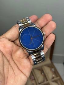 Calvin Klei n Dual Tone With Blue Premium Watch