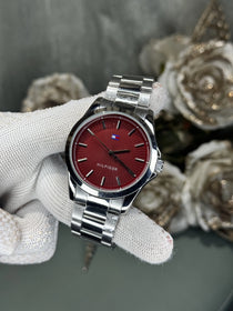 Tommy Hilfige r Bruce Silver Red Premium Quartz Watch