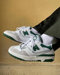 New Balance 550 White Green Suede Quality