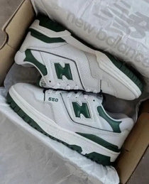 New Balance 550 White Green Suede Quality