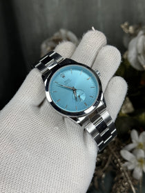 Role x Veriflat Silver Tiffany Blue Premium Watch