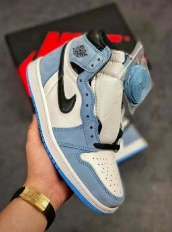 Nik_e Air Jordan Retro 1 High University Blue Suede Quality Semi UA Secondary image
