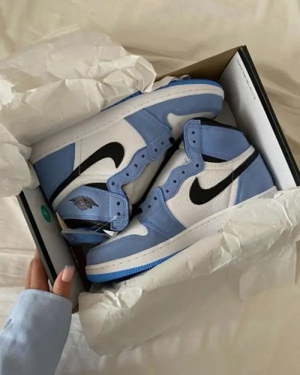 Nik_e Air Jordan Retro 1 High University Blue Suede Quality Semi UA Main image