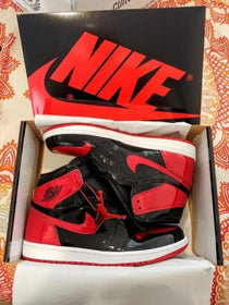 Nik_e Jordan Retro 1 Bred Patant Surplus Semi UA